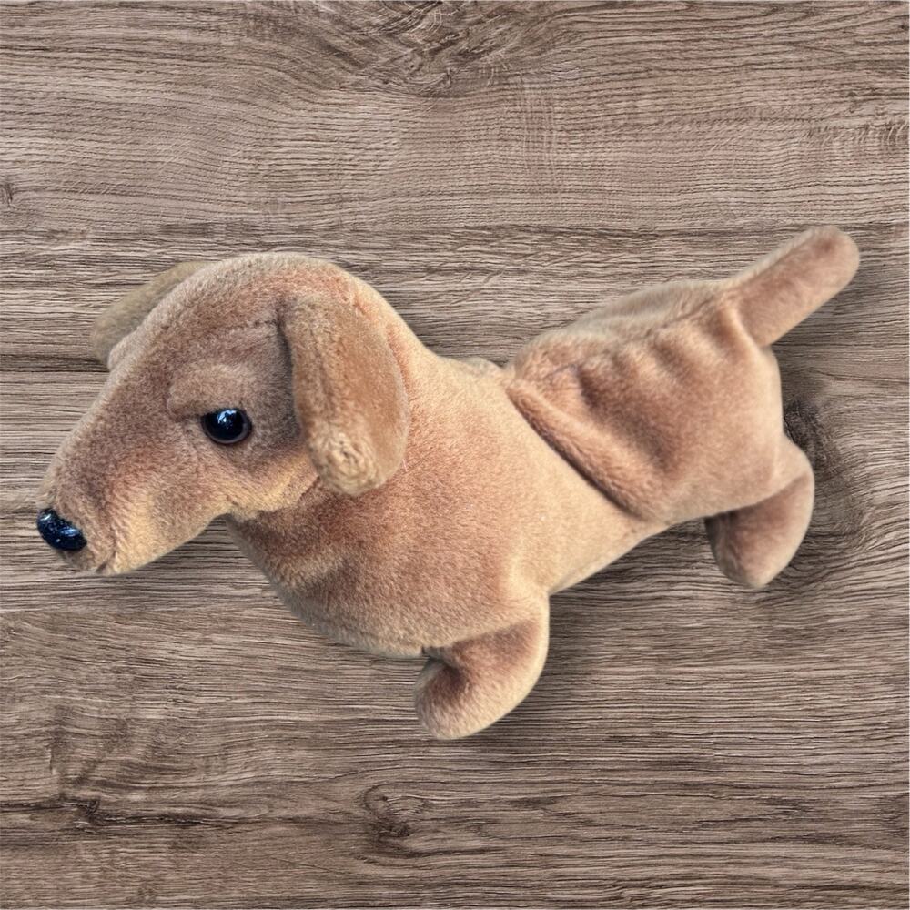 TY Beanie Babies Weenie the Dachshund Dog Toy 1995 Vintage Retired